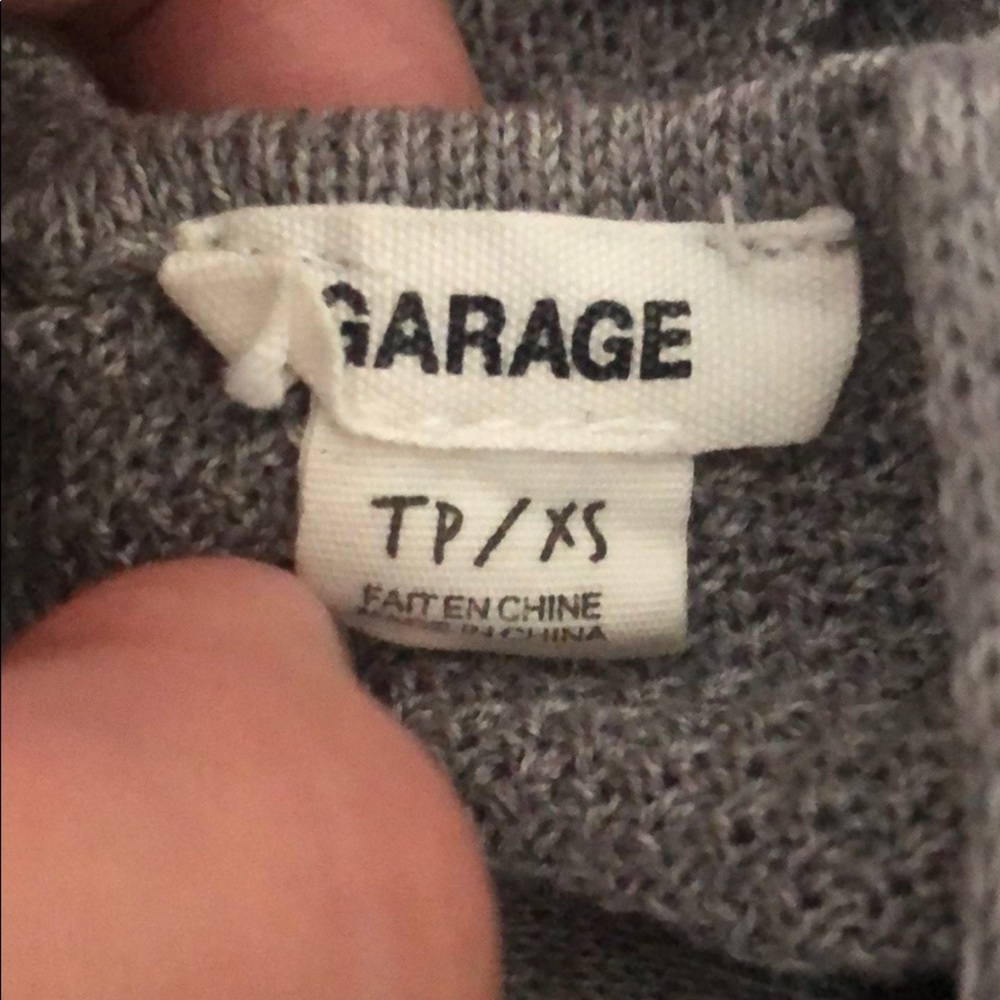Grey cross-back sweater - Picture 5 of 5